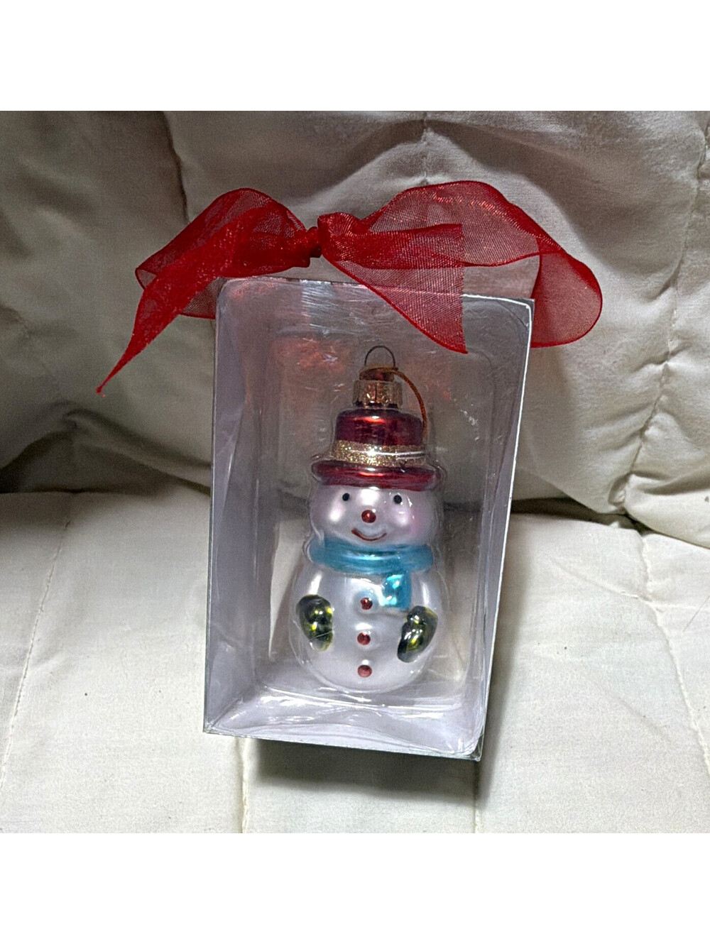 Kurt S. Adler Medallion Collection Snowman Hanging Christmas Holiday Ornament